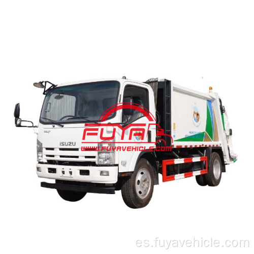 Camión de compresión de basura isuzu